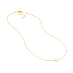 E2W Mini Cross Adj Necklace