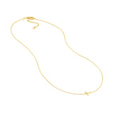 E2W Mini Cross Adj Necklace