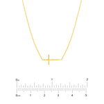 E2W Mini Cross Adj Necklace