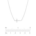 E2W Mini Cross Adj Necklace