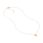 Beaded Mini Cross Adjustable Necklace