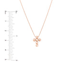 Beaded Mini Cross Adjustable Necklace