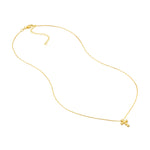 Beaded Mini Cross Adjustable Necklace