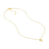 Beaded Mini Cross Adjustable Necklace