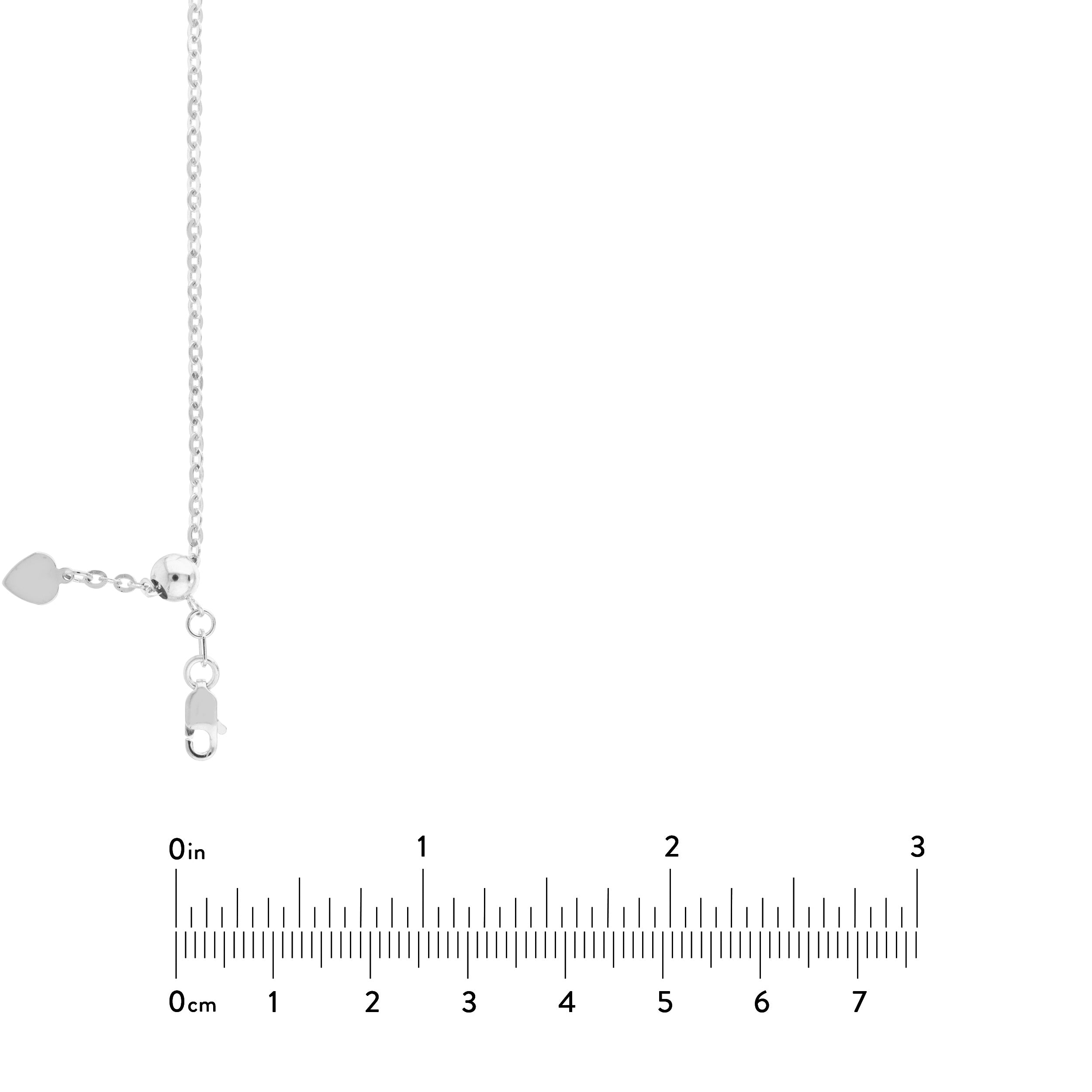 2.1mm D/C Brill Cable Chain with Slider Bead