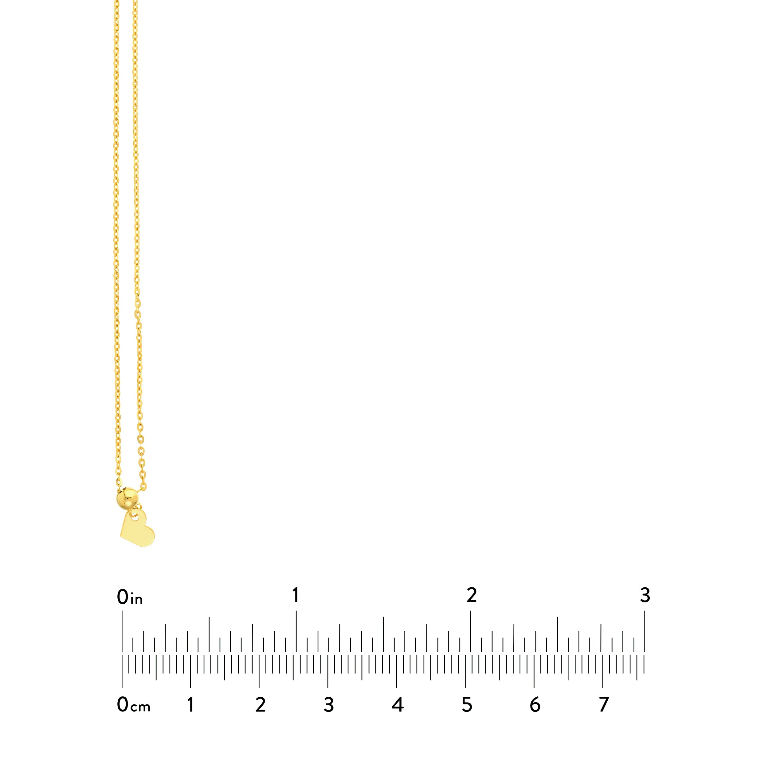 1.1mm D/C Brill Cable Chain with Slider Bead