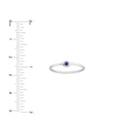 2mm Sapphire Bezel Wire Ring
