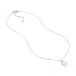 Cross Cutout Beaded Medallion Necklace