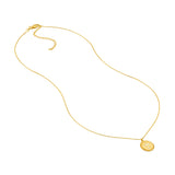 Cross Cutout Beaded Medallion Necklace