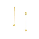 Bead Drop on Chain Earrings