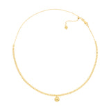 Bead Drop on Open Curb Chain Choker