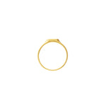 Mini Hexagon Bar Signet Ring