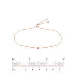 3pt Mini Diamond Bezel Bolo Bracelet