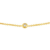 3pt Mini Diamond Bezel Bolo Bracelet