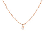 Diamond Drops Necklace on D/C Bead Chain