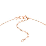 Diamond Drops Necklace on D/C Bead Chain