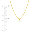 Diamond Drops Necklace on D/C Bead Chain