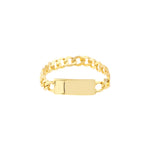 Mini ID Plate Curb Chain Ring