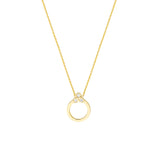 Diamond Trinity Door Knocker Necklace
