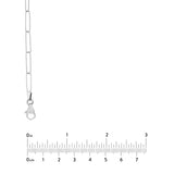 3.6mm Paper Clip Chain with Pear Lobster