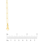3.6mm Paper Clip Chain with Pear Lobster