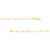 3.6mm Paper Clip Chain with Pear Lobster