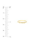 Four Diamond Wire Ring