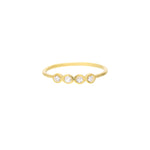 Four Diamond Wire Ring