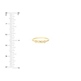Four Diamond Wire Ring