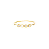 Four Diamond Wire Ring