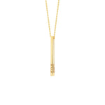 Engravable Cube Adjustable Necklace