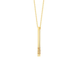 Engravable Cube Adjustable Necklace