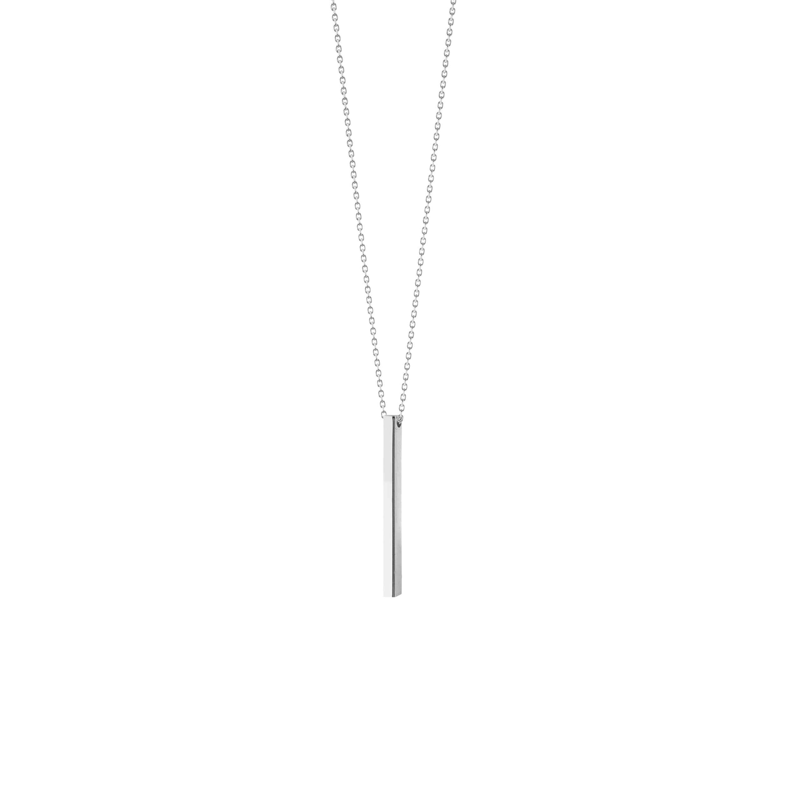 Engravable Cube Adjustable Necklace
