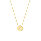 So You Cutout Airplane Mini Disc Adjustable Necklace