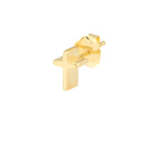 Cross Profile Stud Earrings