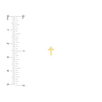 Cross Profile Stud Earrings