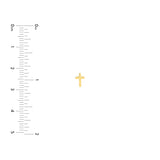 Cross Profile Stud Earrings