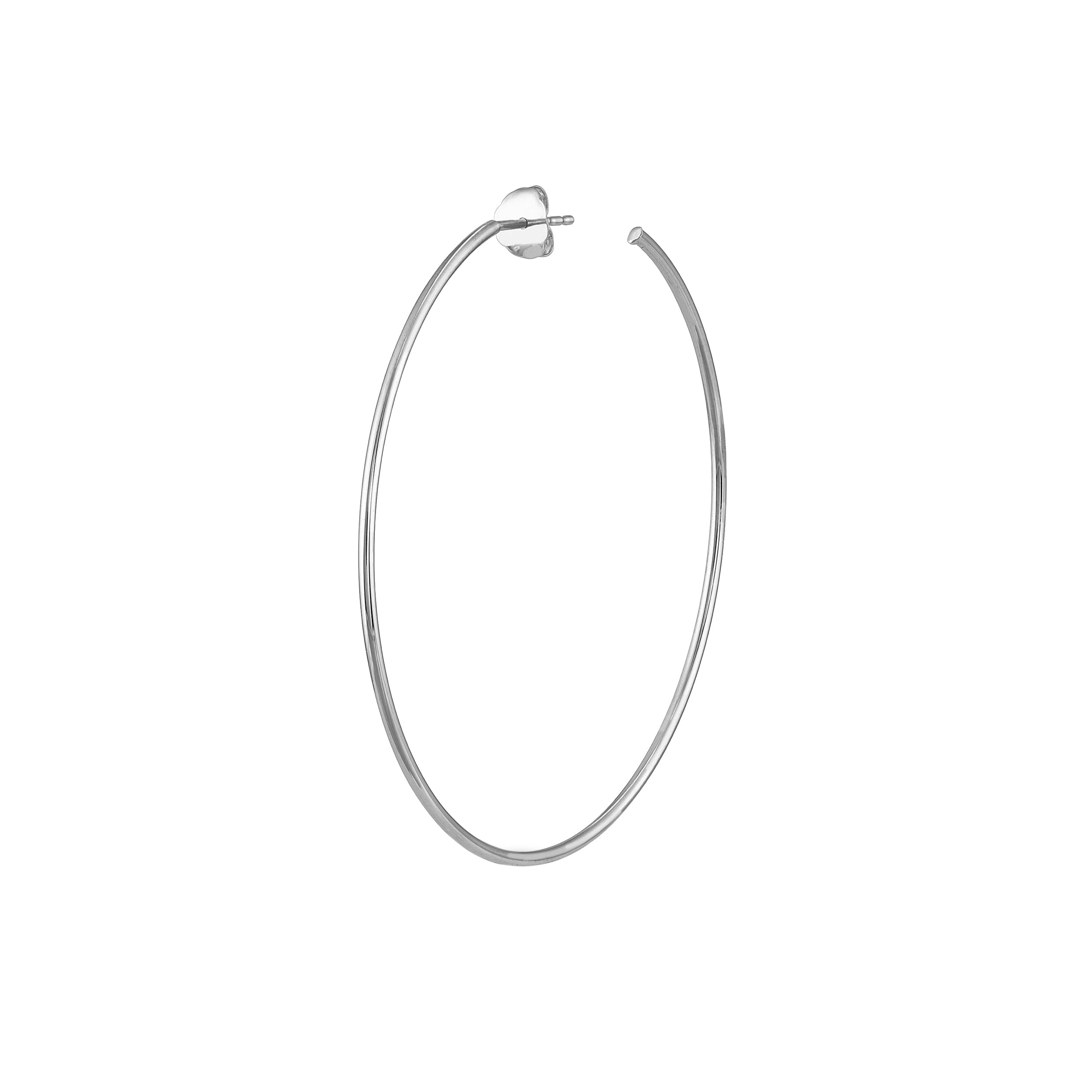 50mm x 1.2mm Hoop Post Earrings
