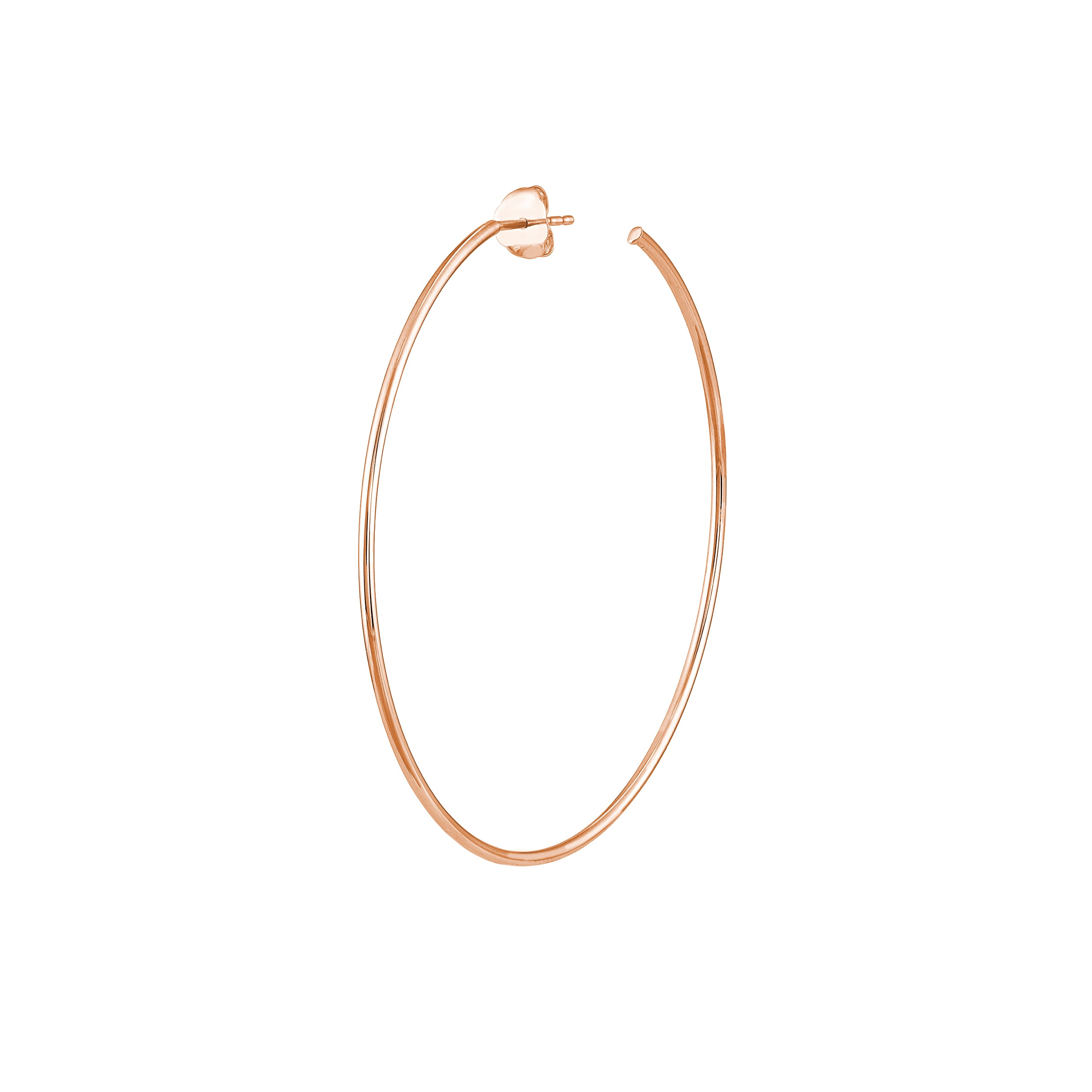 50mm x 1.2mm Hoop Post Earrings