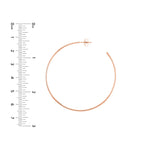 50mm x 1.2mm Hoop Post Earrings