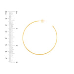 50mm x 1.2mm Hoop Post Earrings