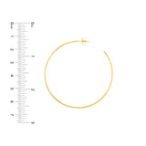 50mm x 1.2mm Hoop Post Earrings