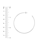 50mm x 1.2mm Hoop Post Earrings