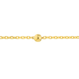 Bead Station on D/C Cable Chain Bracelet