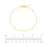 Bead Station on D/C Cable Chain Bracelet