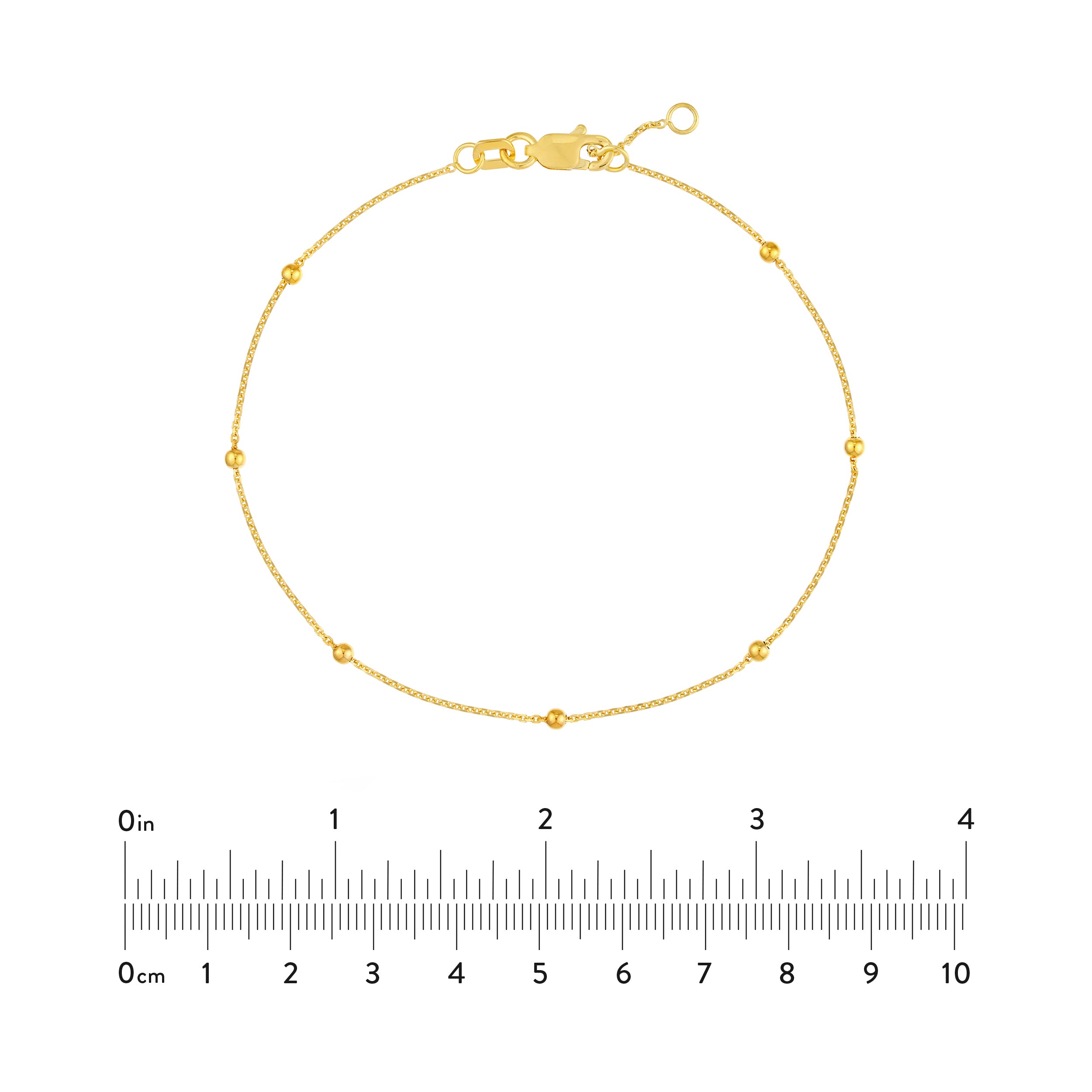 Bead Station on D/C Cable Chain Bracelet