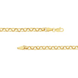 Charm-Ready Hollow Rolo Chain Necklace