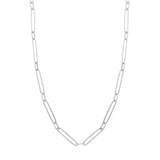 Alternating Length Long Link Chain Necklace