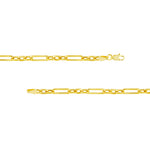 Hollow 3+1 Paper Clip Chain with Lobster Lock