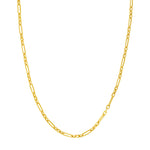 Hollow 3+1 Paper Clip Chain with Lobster Lock